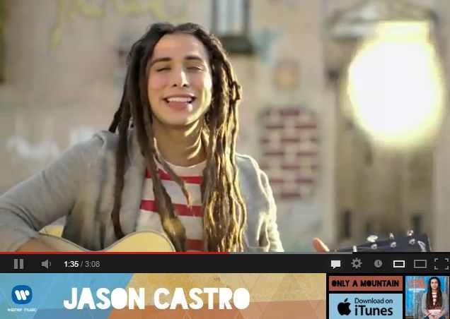 Jason Castro – Only A Mountain (Official Music Video) and lyrics